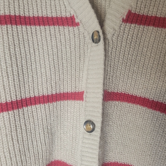 Yozy Tan and Rad Striped Long sweater Cardigan - Picture 5 of 8